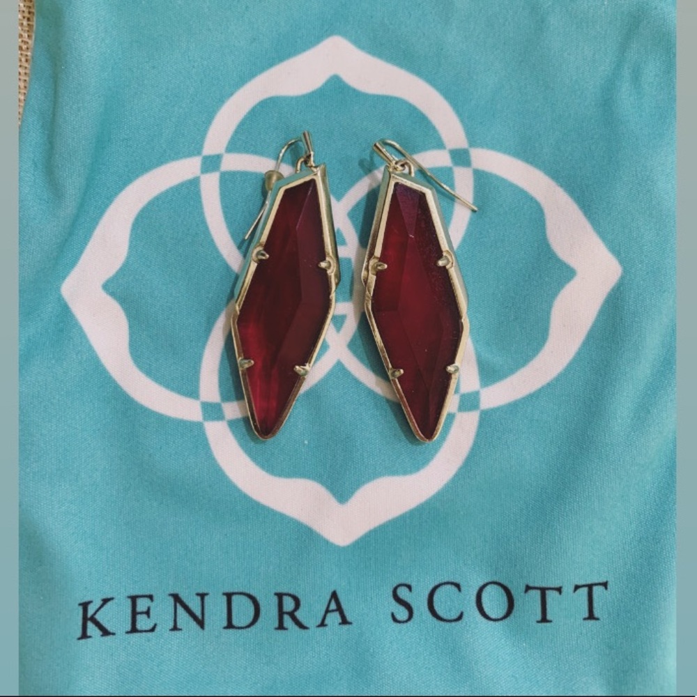Kendra Scott Bexley Earrings Wine Red